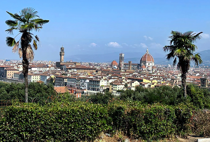 Acqua Azzurra printmaking workshop in Florence — Duomo view